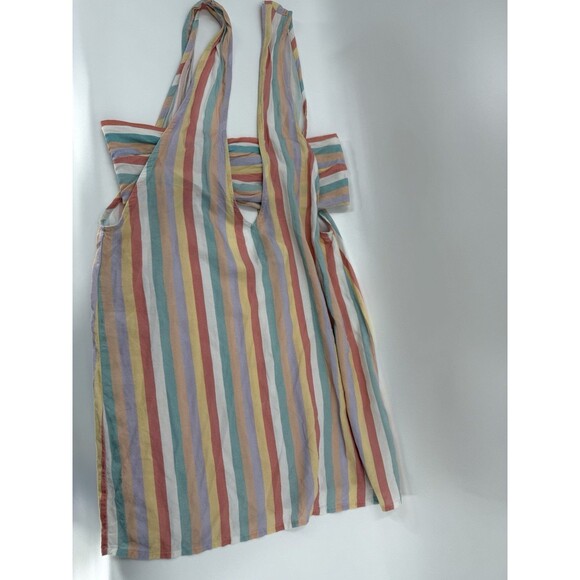 Beach Riot Bandeau With Matching Striped Tank Size SMALL Easy Wear Excellent C - Picture 1 of 10